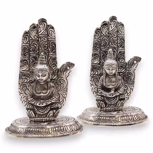 KDMD Silver Metal Hand Buddha Tabletop Incense Holder – 2