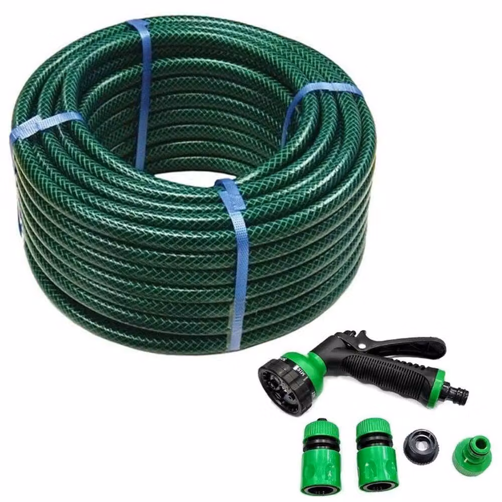 FLAVORA Reinforced Tough Green Garden Water Hose Pipe Reel, 10m – 2