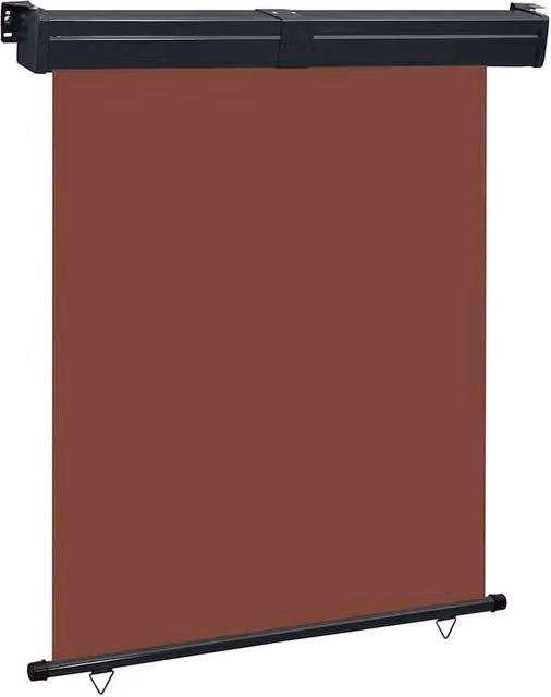 Berkfield Home Balcony Side Awning in Brown, W/H: 140 x 250 cm – 1