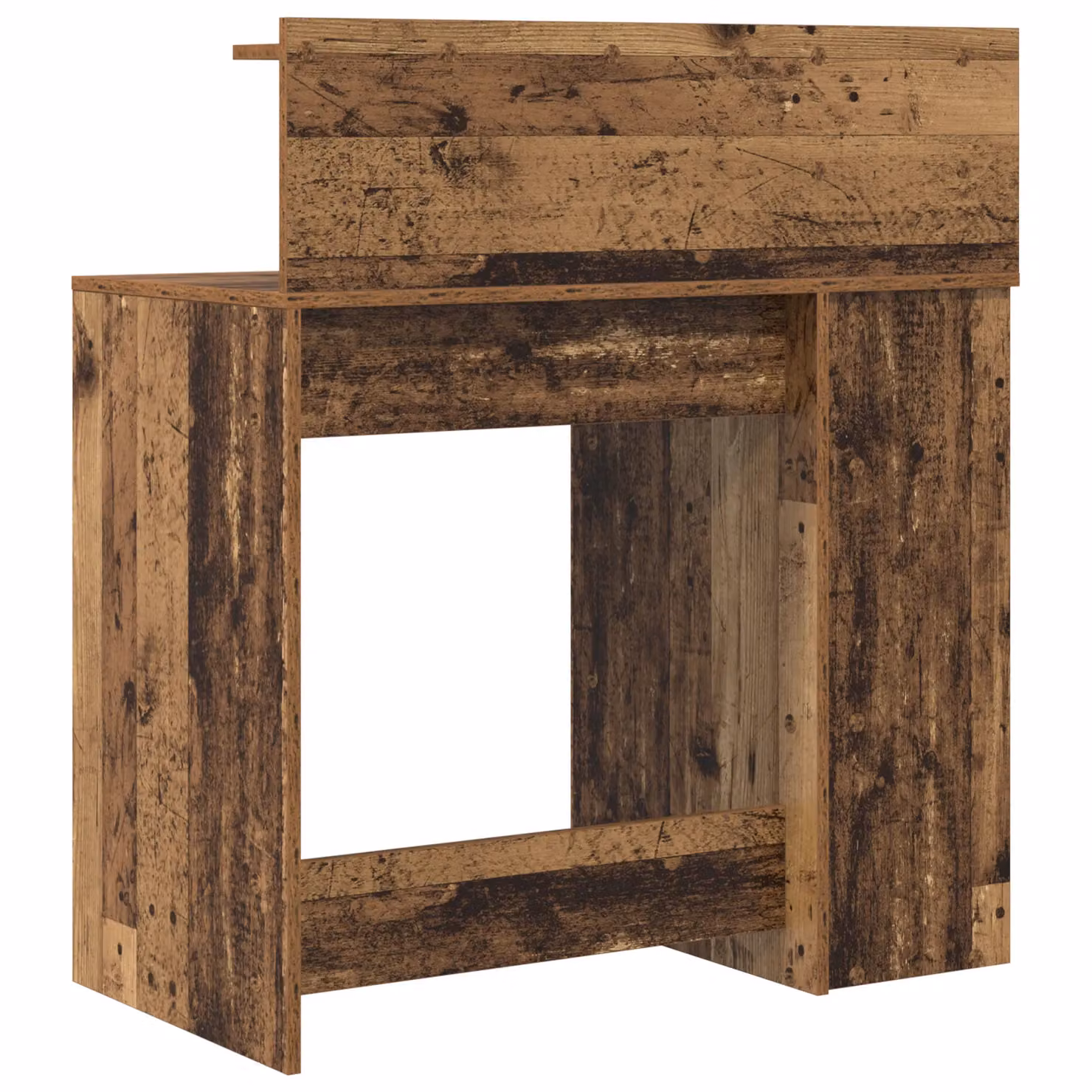 Berkfield Modern Writing Desk with Storage in Old Wood, W/D/H: 90 x 48 x 101.5 cm – 4