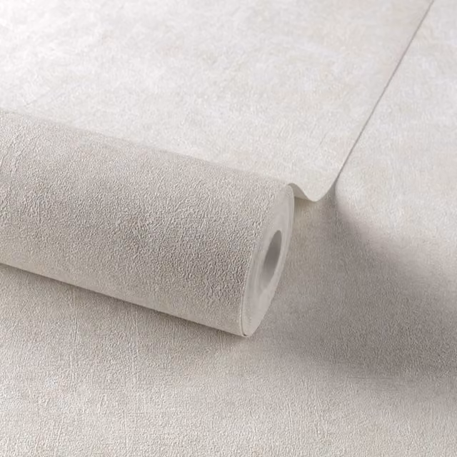Grandeco Plain White Wallpaper Roll