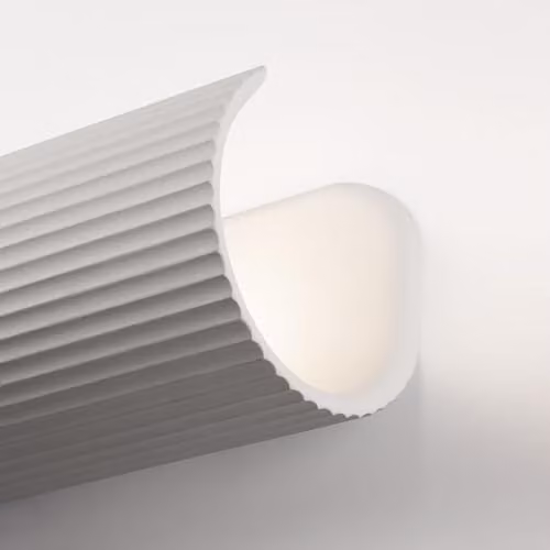 Netlighting Trama White Plaster Up and Down Wall Lamp with 2x E14 Sockets – 3