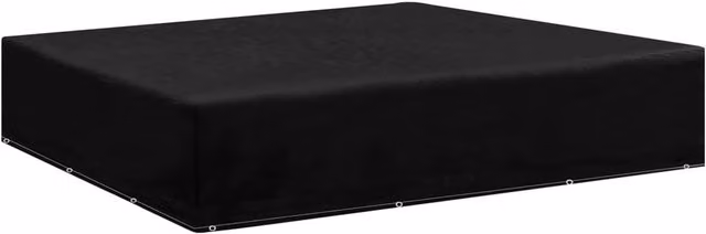 Berkfield Home Water Repellent Garden Bench Covers, 2 Pack, Black, W/D/H: 250 x 250 x 70 cm – 1