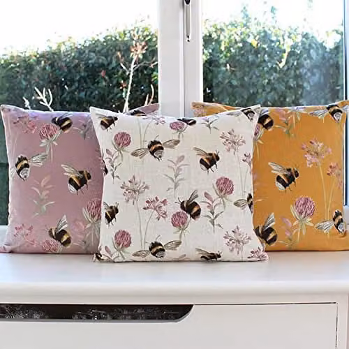 Terrys Country Bee Garden Filled Cushion, Multicolour, W/D/H: 43 x 43 x 43 cm – 2