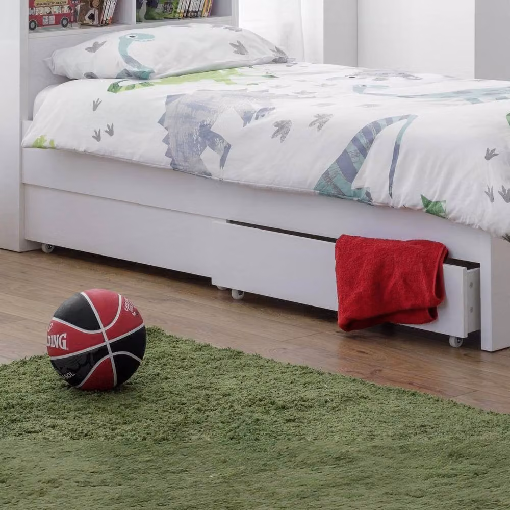 Cheshire Premium Midtown Underbed Drawers Set of 2 in White with Castors – 1