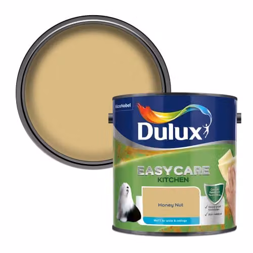 Dulux Easycare Kitchen Matt Emulsion Paint, Honey Nut, 2.5 l – 1