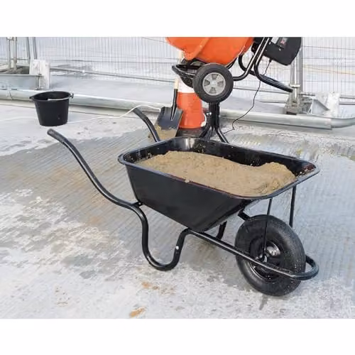 Draper Metal Tray Contractors Wheelbarrow, 85L, Black – 4
