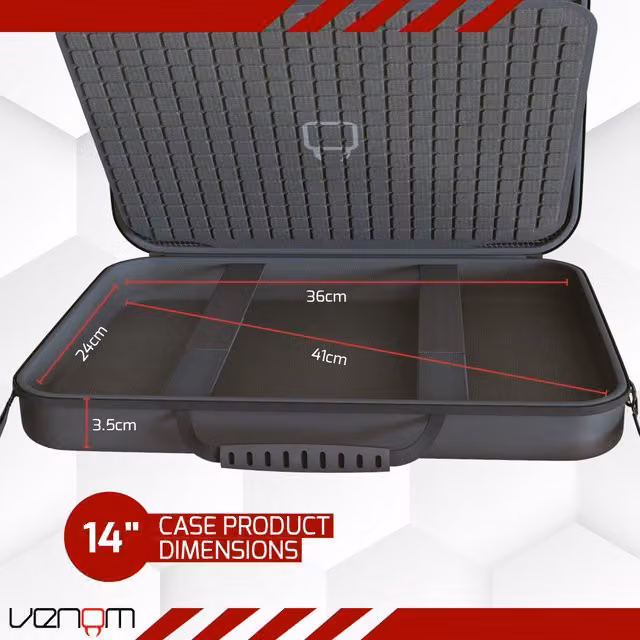 Venom Hard Shell PC Laptop Case - Black