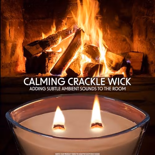Deco Express Clementine Spice Scented Woodwick Candle in Brown – 2