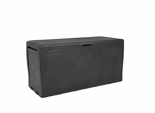 Keter Samoa 270L Outdoor Storage Box in Anthracite Grey with Castors – 1