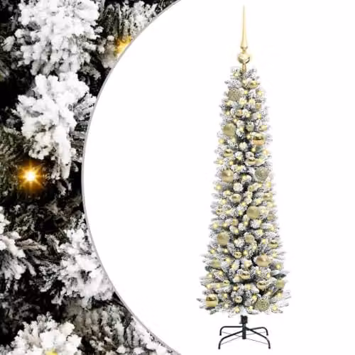 vidaXL Artificial Christmas Tree in White, Height: 120 cm