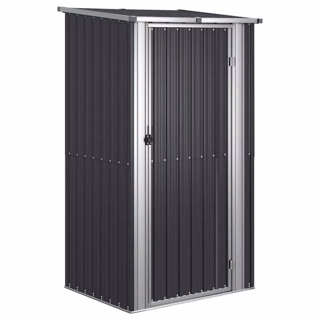 Berkfield Home Garden Shed in Anthracite and Black, Galvanised Steel, W/D/H: 118.5 x 97 x 209.5 cm – 2
