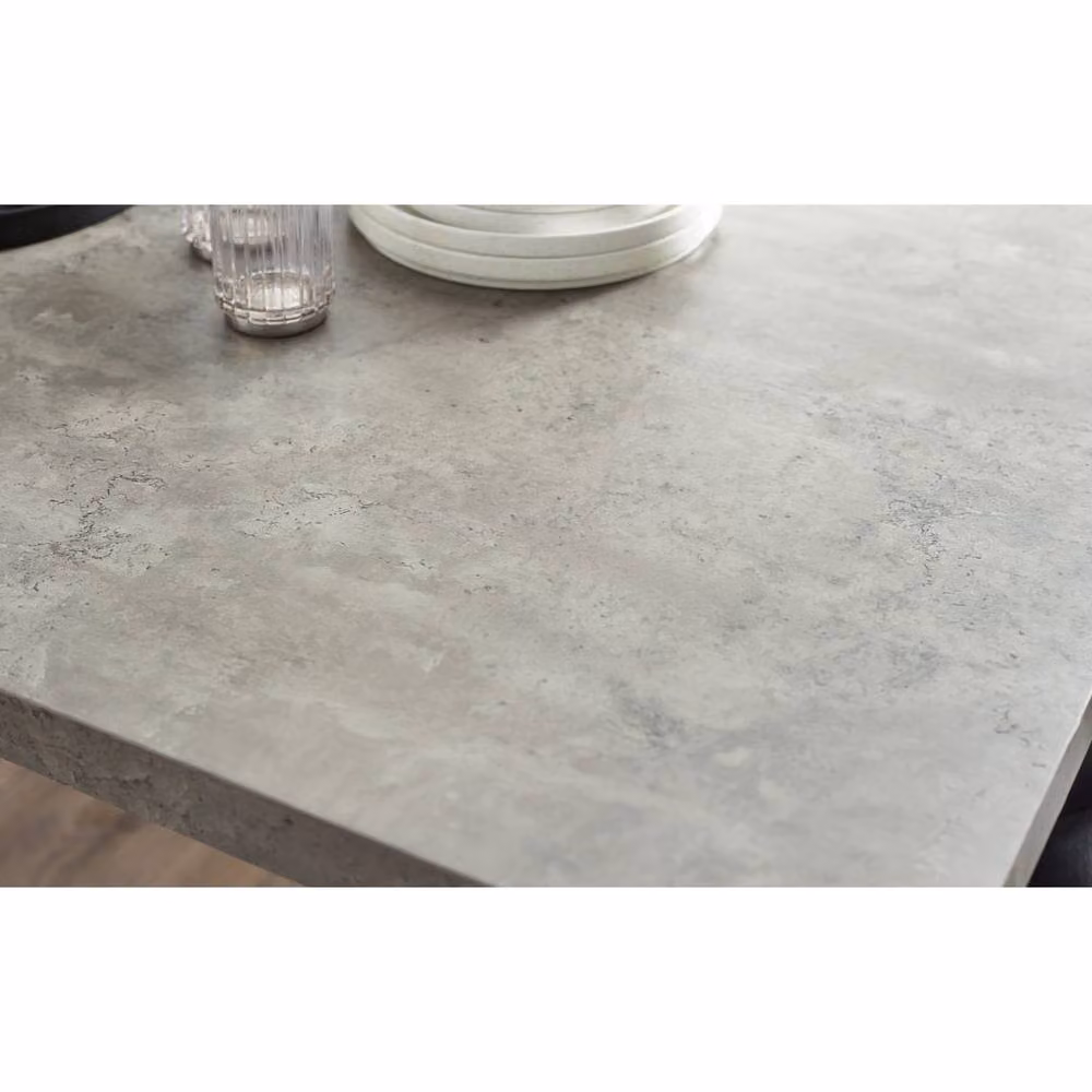 Cheshire Premium Stratton 160cm Rectangular Dining Table in Grey Concrete Effect – 3