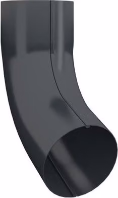 Lindab Galvanised Steel Downpipe Bend with Socket 70-100mm in Anthracite Grey
