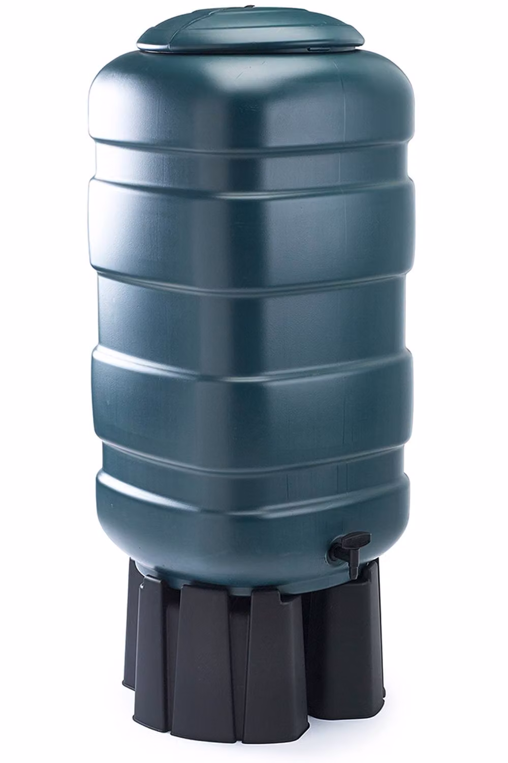 Whitefurze Green Plastic 250 l Rain Barrel Kit with Stand and 3 l Watering Can – 2