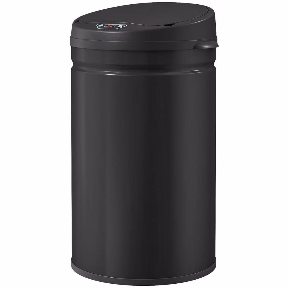 STILVORA 30L Sensor Bin in Black with Soft-Close and Fingerprint-Proof Stainless Steel Finish – 2