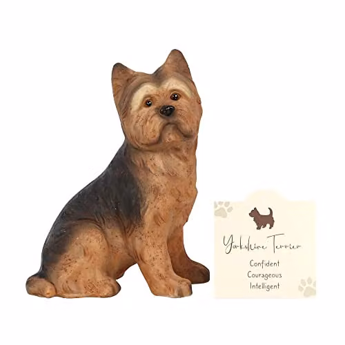 KDMD Brown Yorkshire Terrier Dog Tabletop Ornament