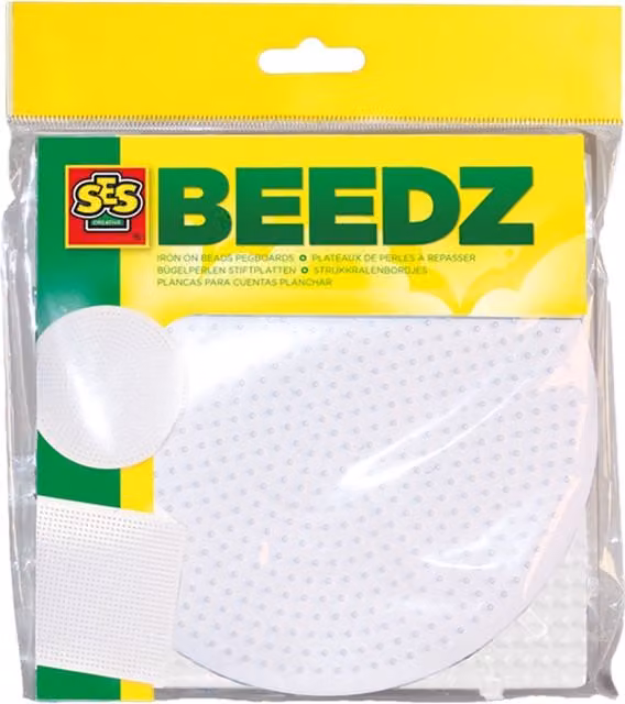 SES Creative Fuse Beads Pegboards, 2 Pack, White