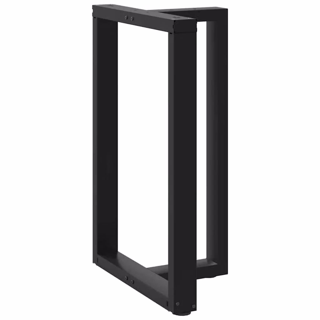 Berkfield T-Shaped Home Bar Table Legs, 2 Piece Set, Black Steel, W: 60 cm, D: 35 cm, H: 90-91 cm – 3