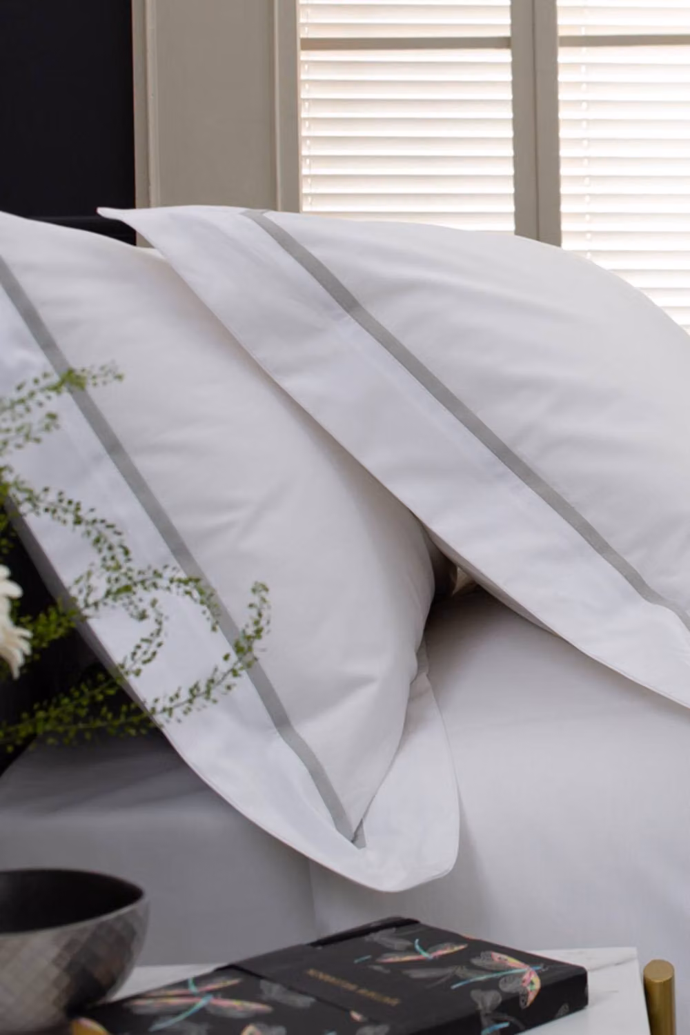 The Lyndon Company Boutique Hotel Hampstead 200 Thread Count Cotton Duvet Cover Set in Silver, W/D/H: 180 x 200 cm – 3