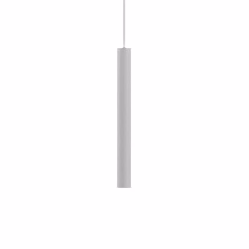 Ideal Lux Look Slim White Cylinder Suspended Pendant Ceiling Light