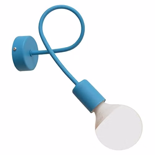 Netlighting Helam Oxford Wall Lamp in Blue/Turquoise, Diameter: 25 cm
