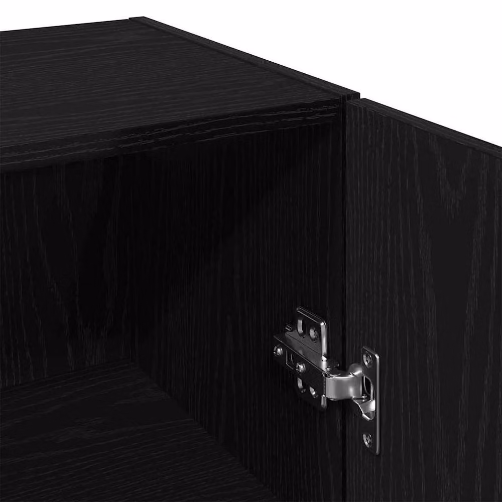 Berkfield Home Wall Mounted Cabinet in Black Oak, W/D/H: 34.5 x 34 x 90 cm – 5