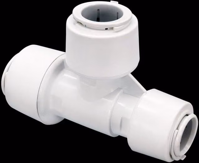 FloPlast FloFit+ Reducing Tee 28mm x 22mm Grey FRT282228