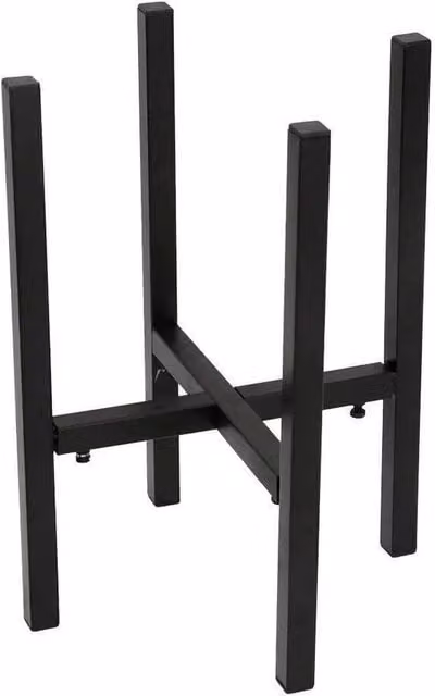 Havendro Adjustable Mid-Century Metal Plant Stand in Black