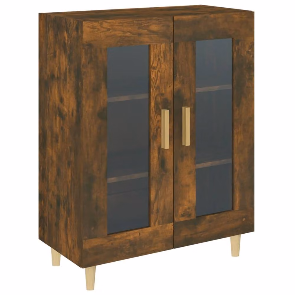 Berkfield Home Smoked Oak Sideboard in Brown, W/D/H: 69.5 x 34 x 90 cm – 2