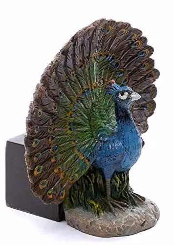 Potty Feet Peacock Figure Ceramic Plant Pot Feet, Multicolour, 3 Pieces – 3