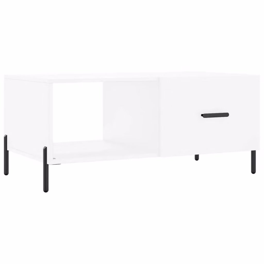 Berkfield Home Modern White Coffee Table, W/D/H: 90 x 50 x 40 cm – 2