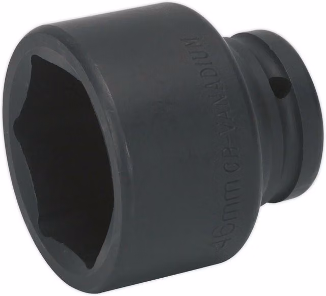 Loops 46mm Forged Impact Socket 3/4 inch Square Drive in Black Chrome Vanadium