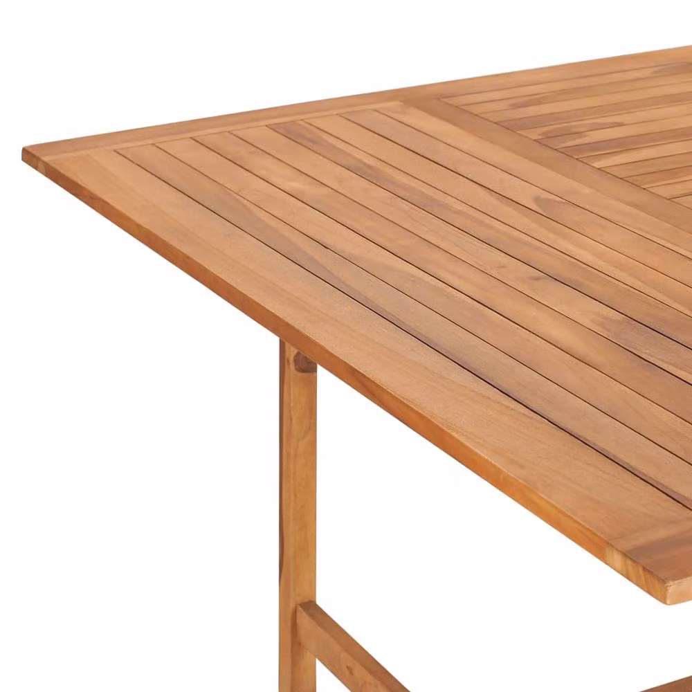 Berkfield Home Garden Table in Brown Solid Teak Wood W/D/H: 150 x 150 x 76 cm – 3