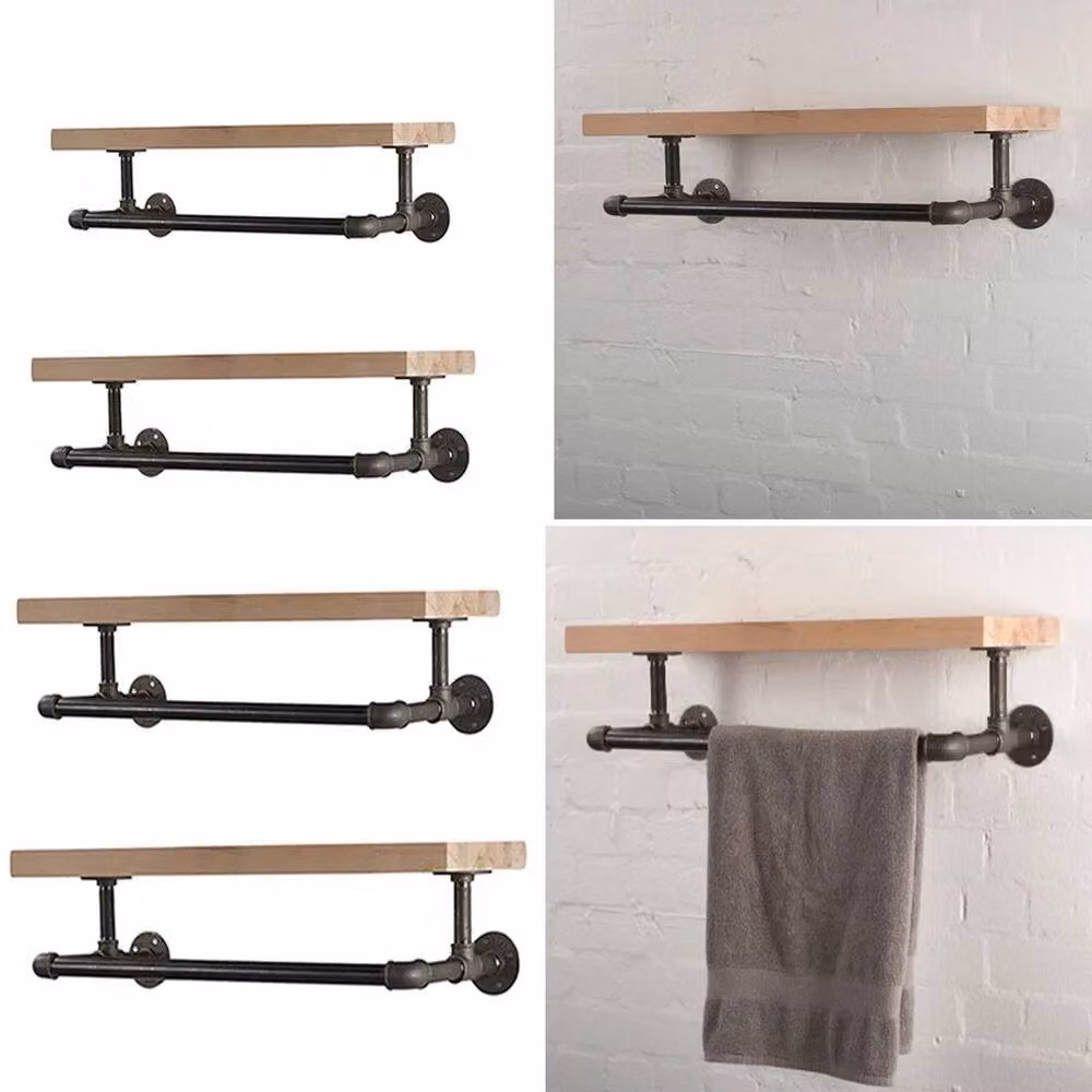FORGEVIO Industrial Pipe Clothing Rack, Black, W: 180 cm, H: 180 cm – 3