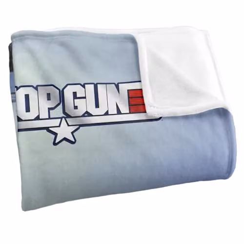 Top Gun Take Off Silky Touch Super Soft White Fleece Throw Blanket W/D/H: 152 x 127 cm – 2