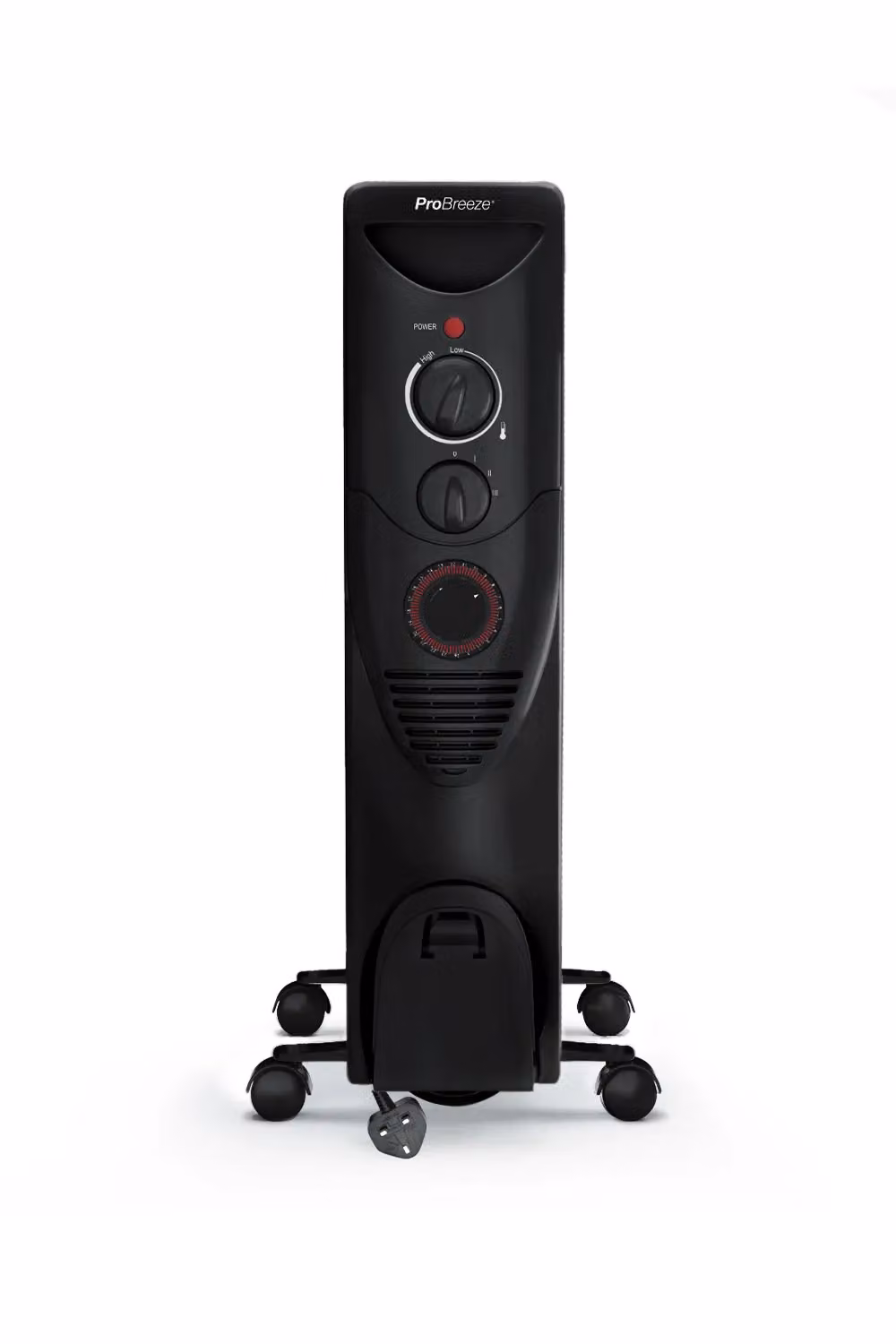 Pro Breeze 2500W Black Oil Filled Radiator Heater – 3
