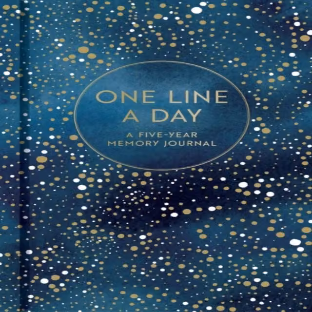 Chronicle Books Celestial One Line a Day Diary, Multicolour and Blue