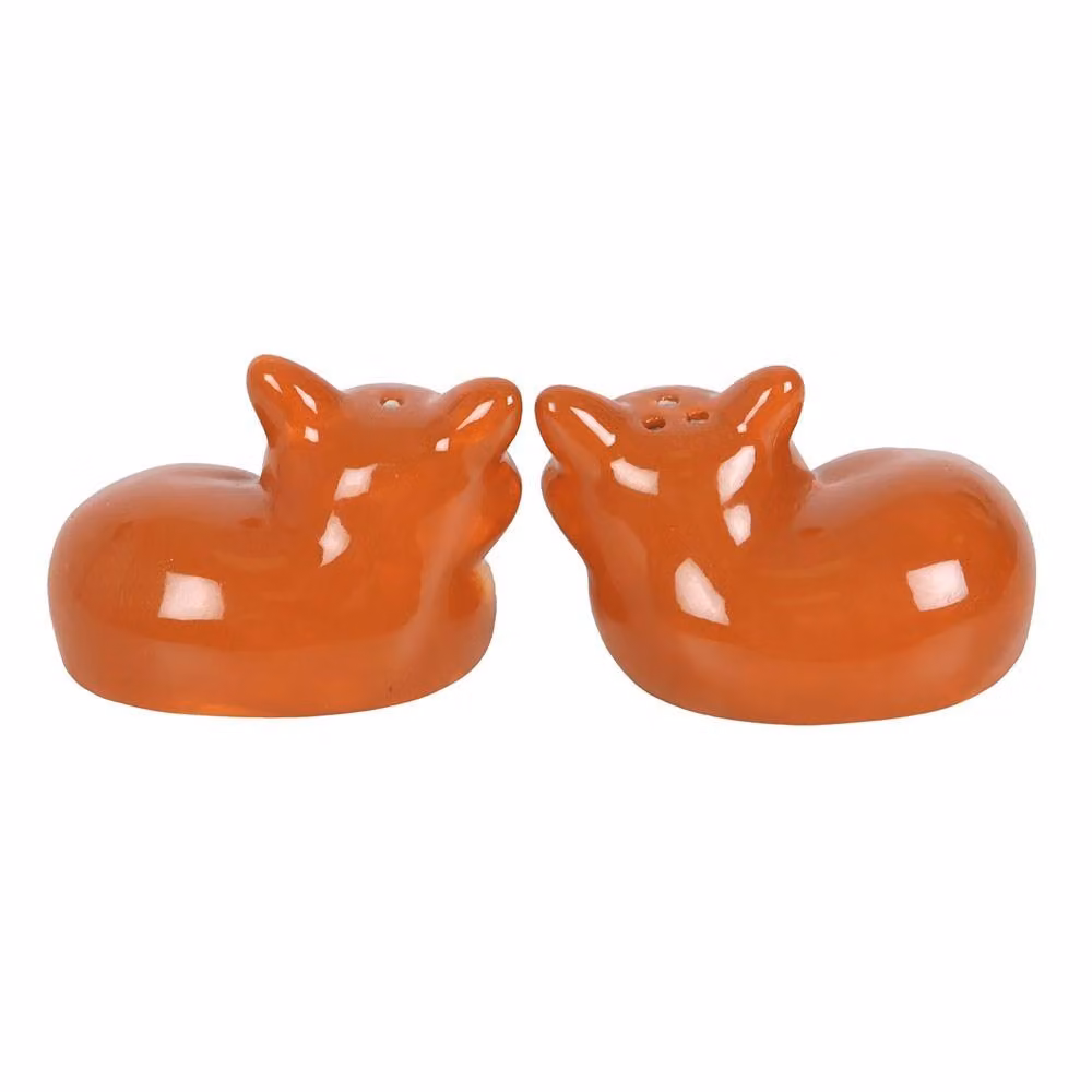 Something Different Fox Ceramic Salt and Pepper Shakers in Brown – 2
