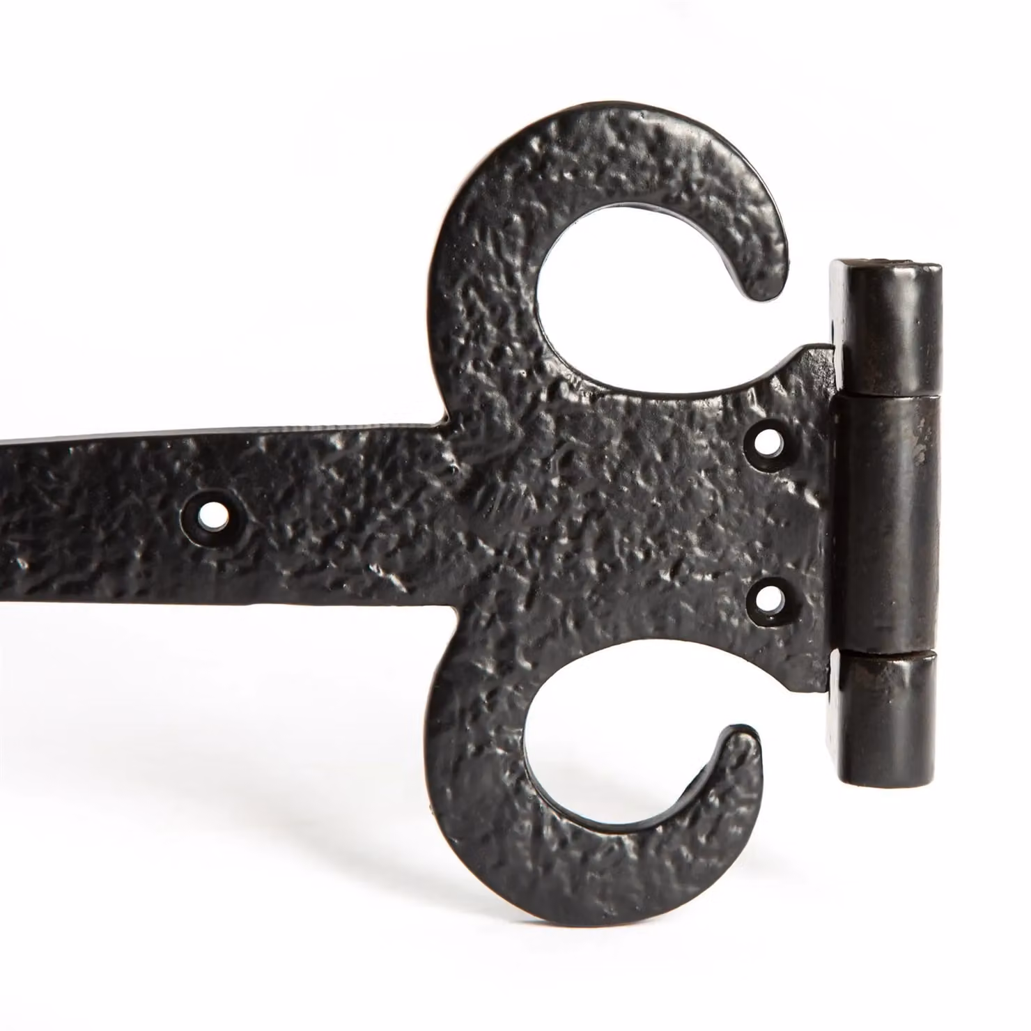 Hammer and Tongs Arrowhead T-Hinge in Matt Black Iron, Pack of 10, Width: 23.0 cm – 3