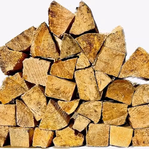 Warma Kiln Dried Softwood Firewood Logs, 3 x 25 Litre Nets (75L Total) – 5