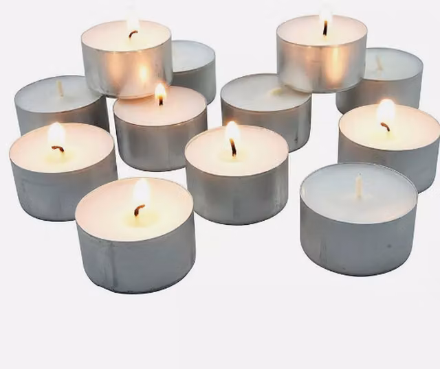 Marco Paul White 8 Hour Burn Tealights, Pack of 20