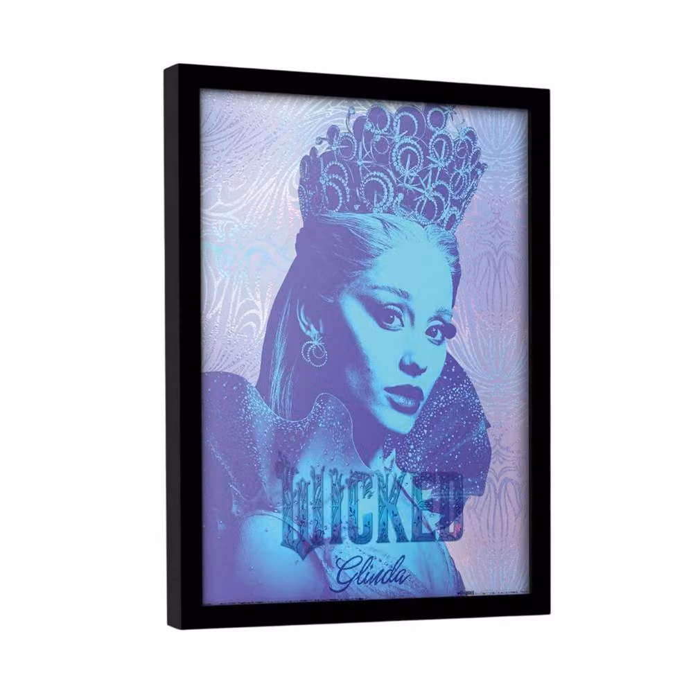 Wicked Glinda Headshot Framed Multicolour Paper Poster – 3
