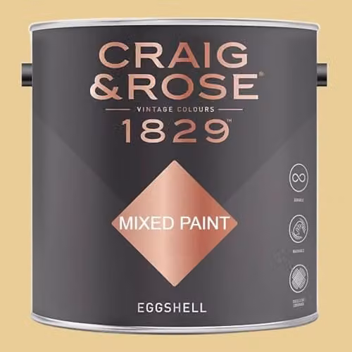 Craig & Rose 1829 Paint Stop Eggshell Moorish Yellow 2.5l