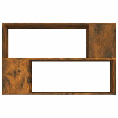 vidaXL Modern Smoked Oak Book Cabinet in Brown, W/D/H: 100 x 24 x 63 cm – 4