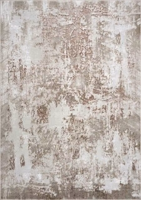 Desire Rugs Serenity Modern Abstract Area Rug in Stone, Sand, Gold and Grey, W: 120 cm, L: 170 cm