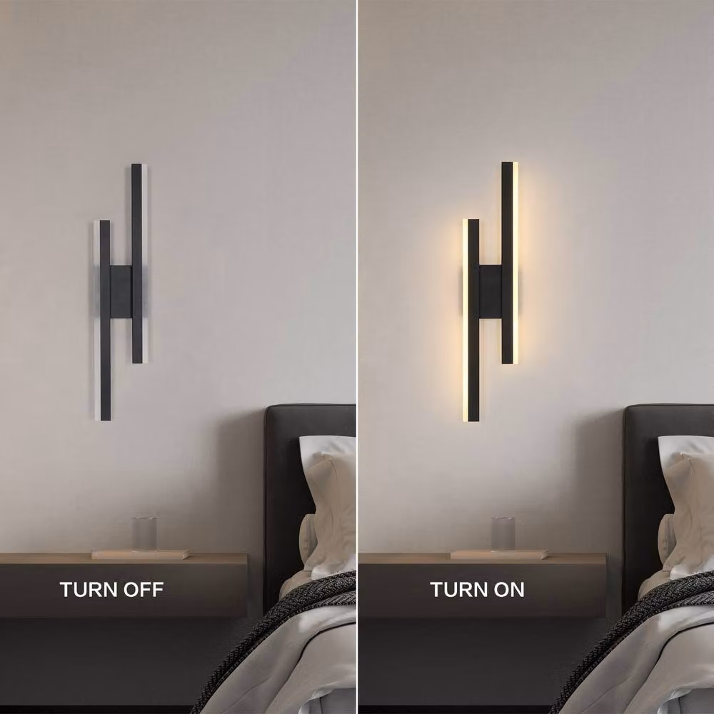 Pheashine Modern LED Wall Light in Black with Adjustable CCT and Up/Down Lighting, 13W – 2