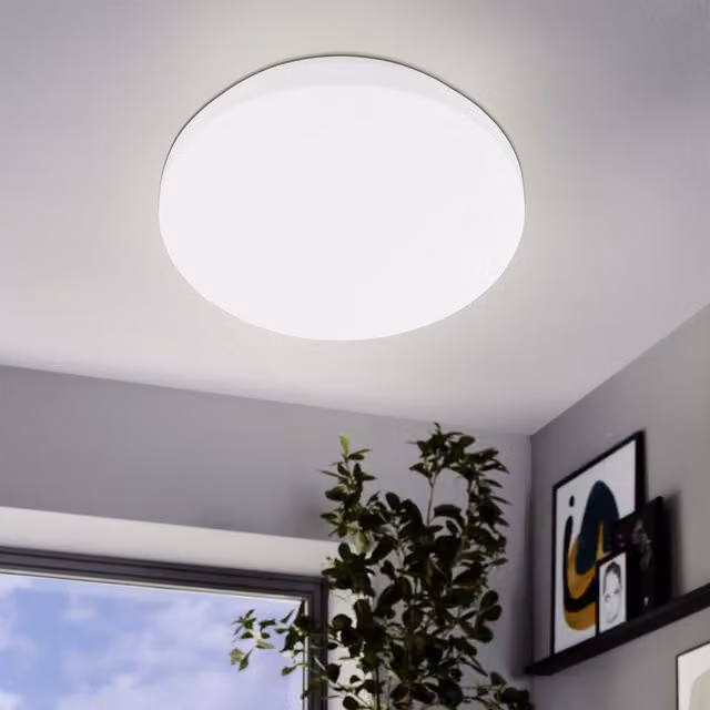 Eglo Pogliola E Slim LED Ceiling and Wall Light, White