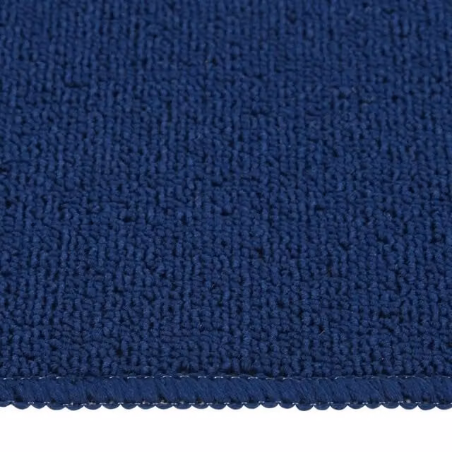 Berkfield Home Navy Blue Anti Slip Rectangular Stair Mats, 15 Pack, W: 75 cm, D: 20 cm – 1