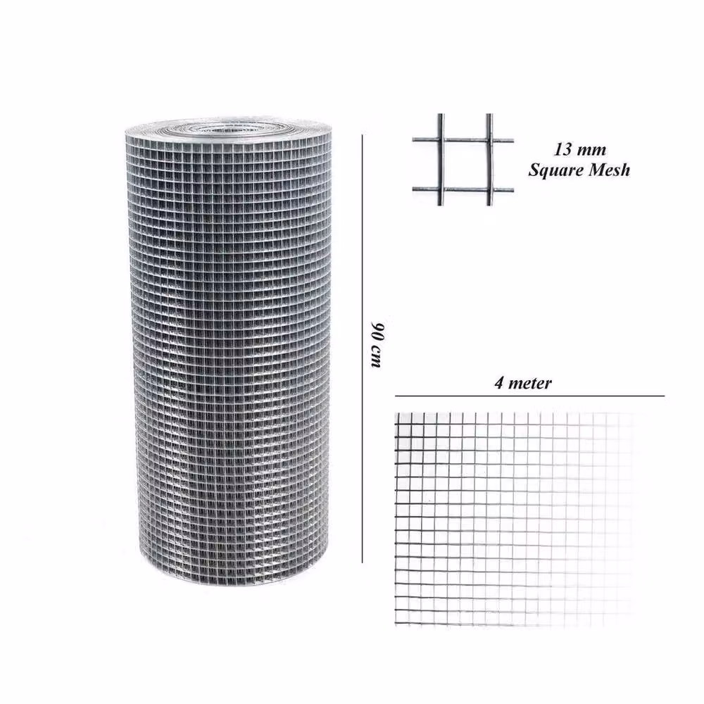 Havendro Galvanised Steel Chicken Wire Mesh Aviary, Silver, 4m Length, Height: 900mm, 13mm Mesh – 2